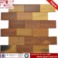 2016 nouveau design vente chaude boutique mur mixte bois mosaïque carrelage en marbre